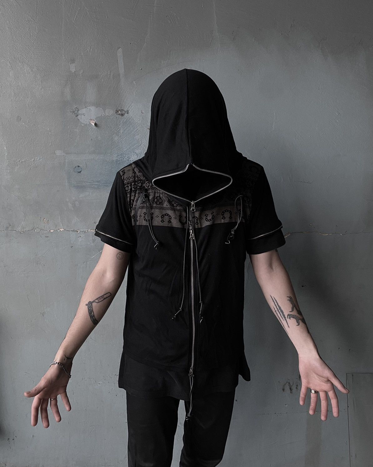 PPFM PPFM gimp multi-zip sleeveless hoodie Size US M / EU 48-50 / 2 - 2 Thumbnail