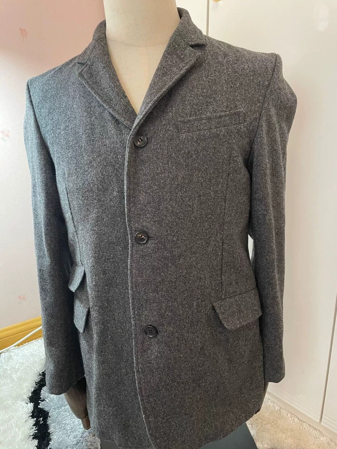Japanese Brand Phigvel Makers PMC Men's Wool Tweed Blazer Size US M / EU 48-50 / 2 - 1 Thumbnail