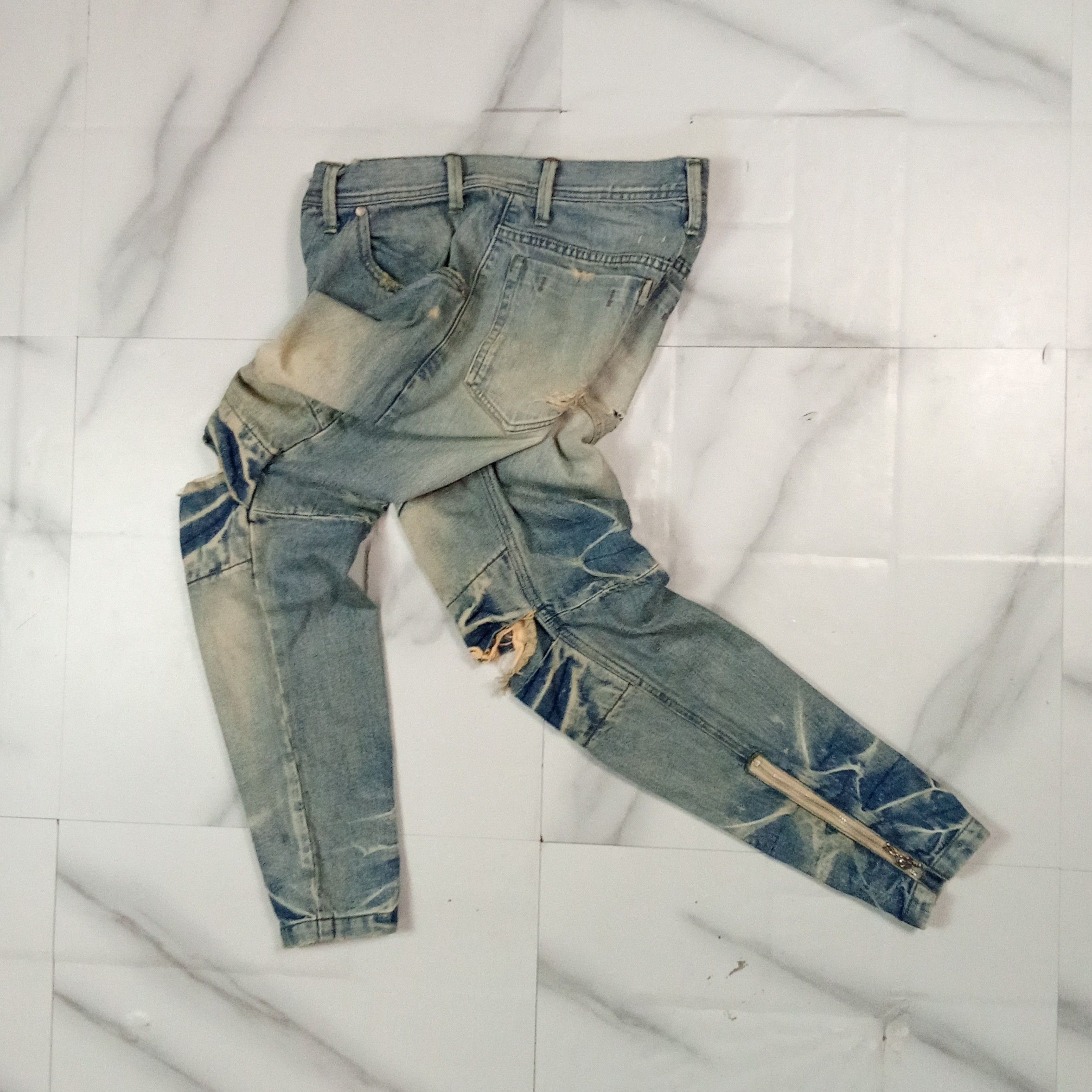 Julius Julius 7 S/S'17-18 Neuromantika - Distress Denim Size US 32 / EU 48 - 11 Thumbnail