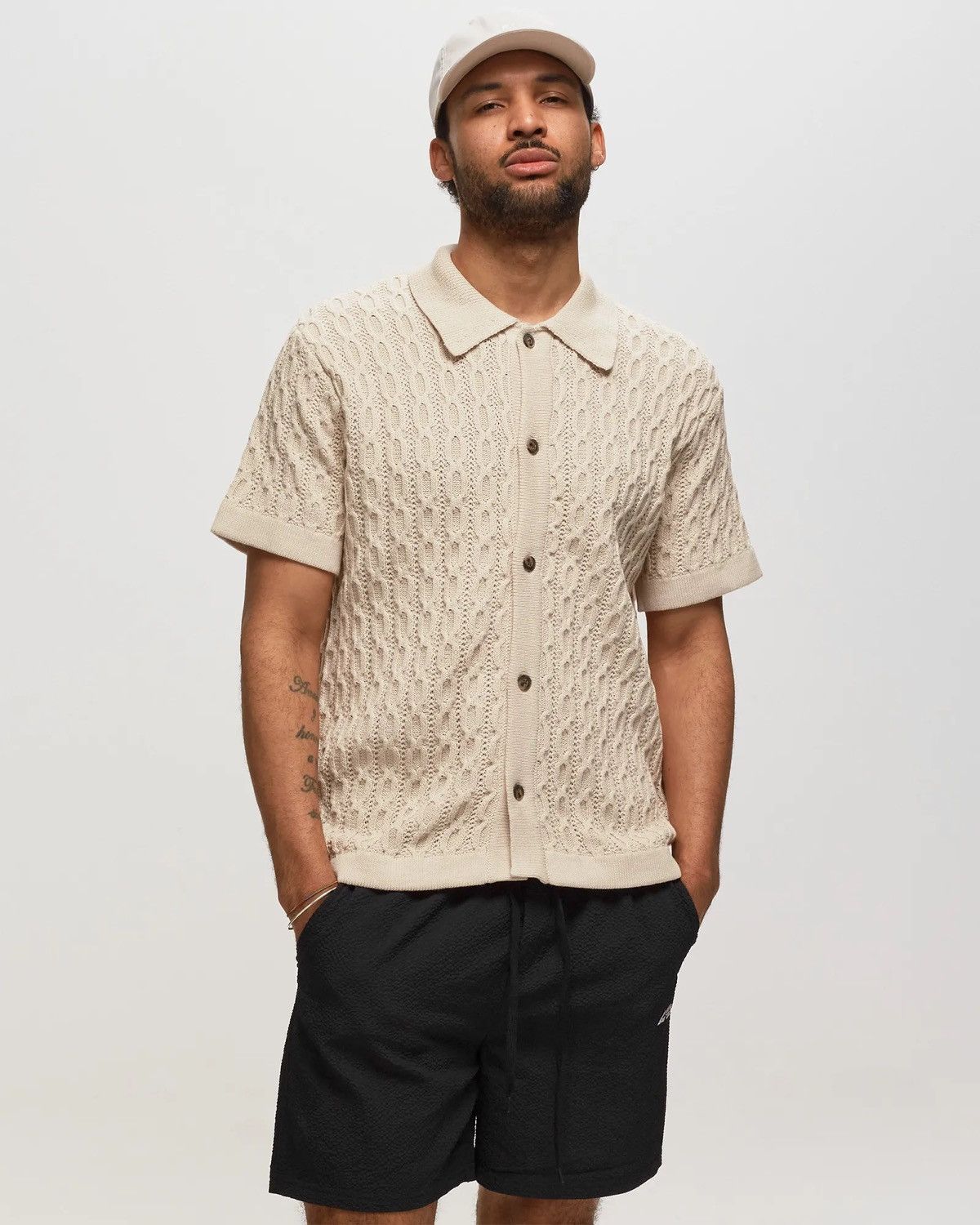 Les Deux Les Deux Garrett knitwear shirt button up polo knit jumper Size US M / EU 48-50 / 2 - 3 Thumbnail