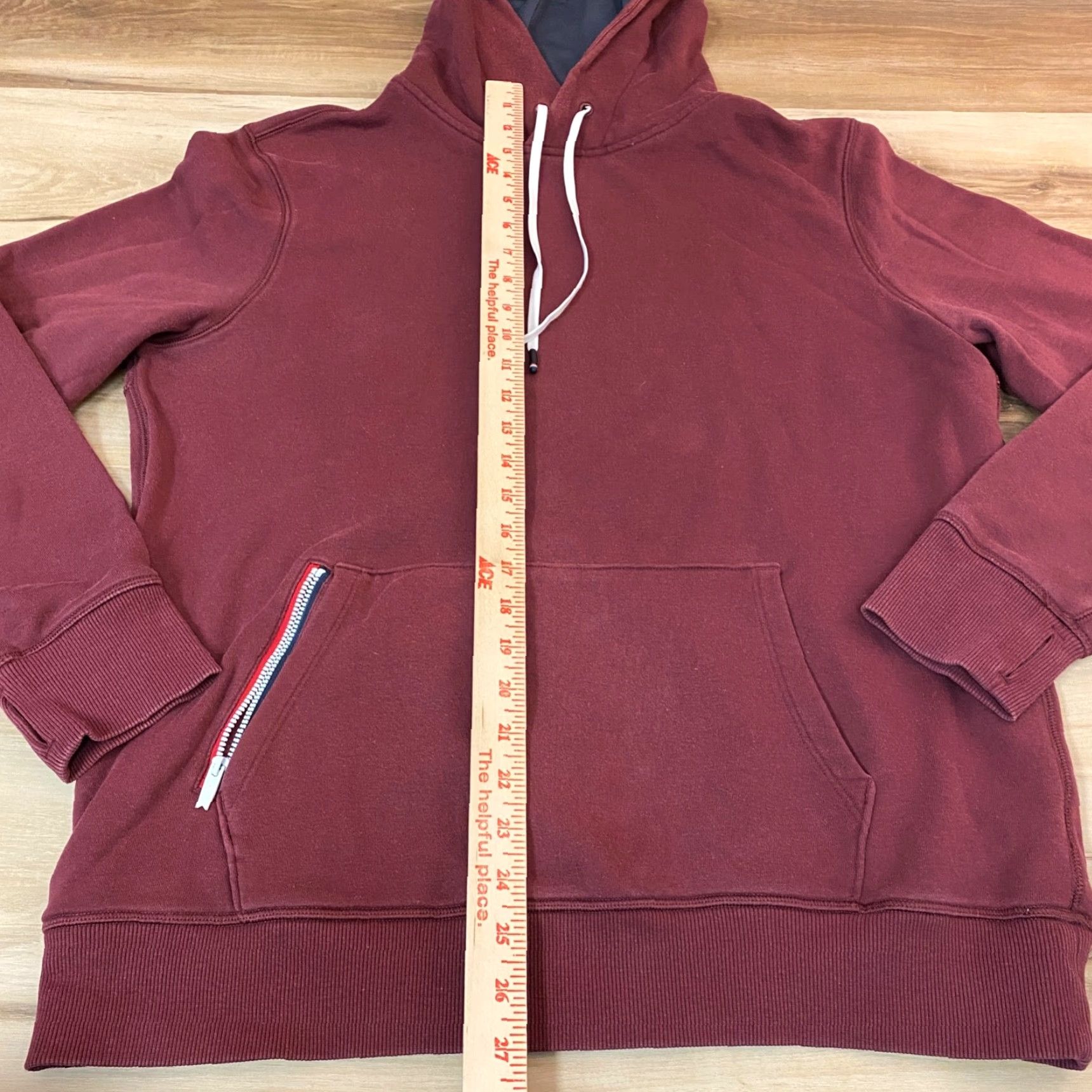 Vintage FourLaps Hoodie Men M Burgundy Rush Full Zip Pullover Sweatshirt Size US M / EU 48-50 / 2 - 7 Thumbnail