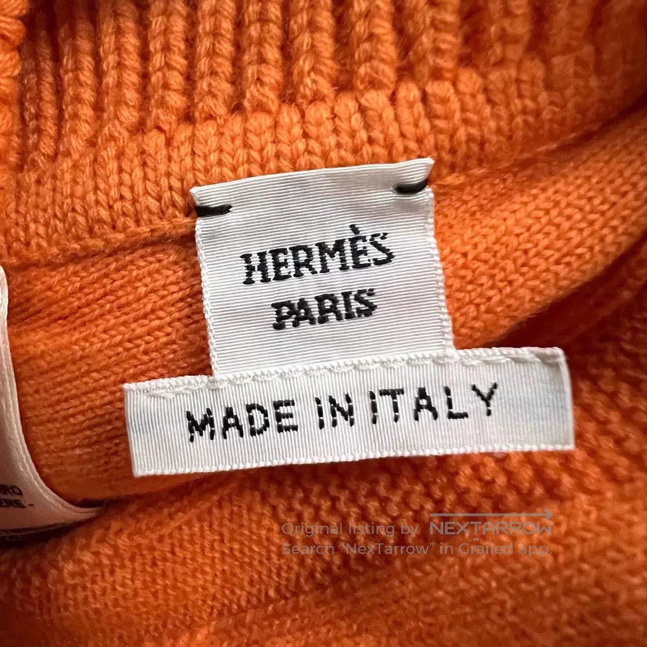 Hermes Hermes Orange Wool H Zip Jacket. Size US XS / EU 42 / 0 - 3 Thumbnail
