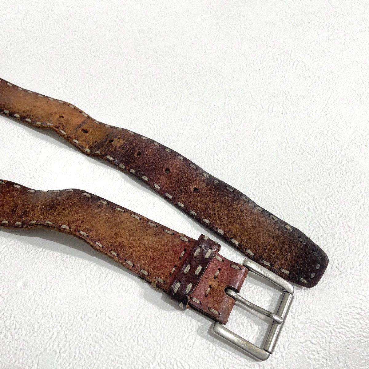 If Six Was Nine Y2k Vintage leather belt kapital style Size ONE SIZE - 3 Thumbnail
