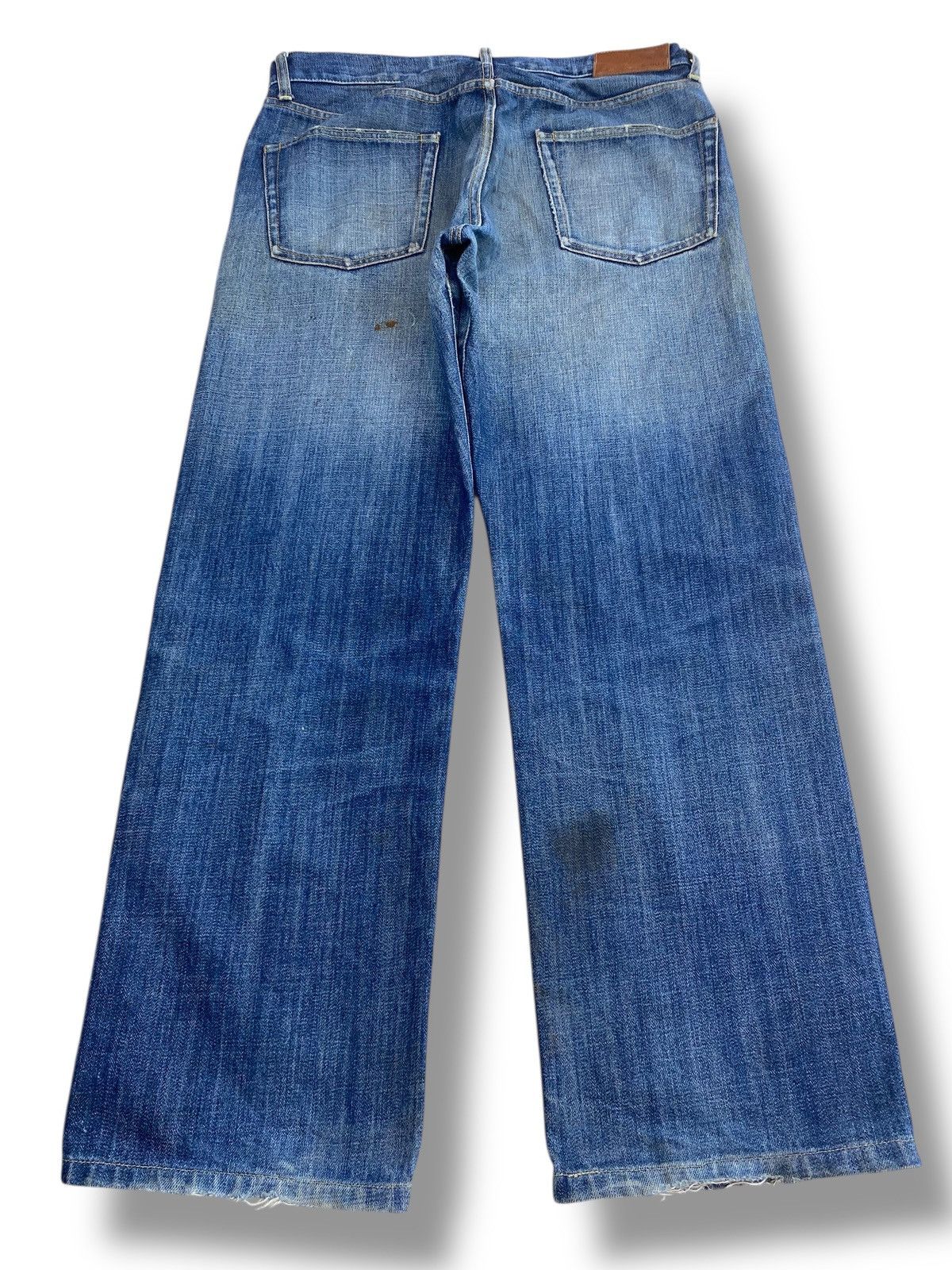 Uniqlo Uniqlo Whiskers Faded Wash Style Loose Jeans Size US 32 / EU 48 - 3 Thumbnail