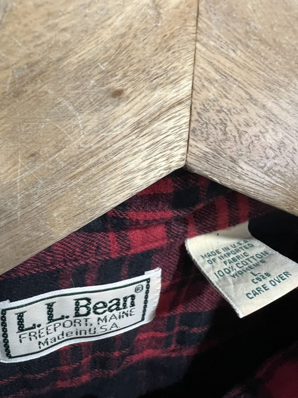 Vintage Vintage LL Bean Plaid Flannel Button Up Shirt Size US L / EU 52-54 / 3 - 4 Thumbnail