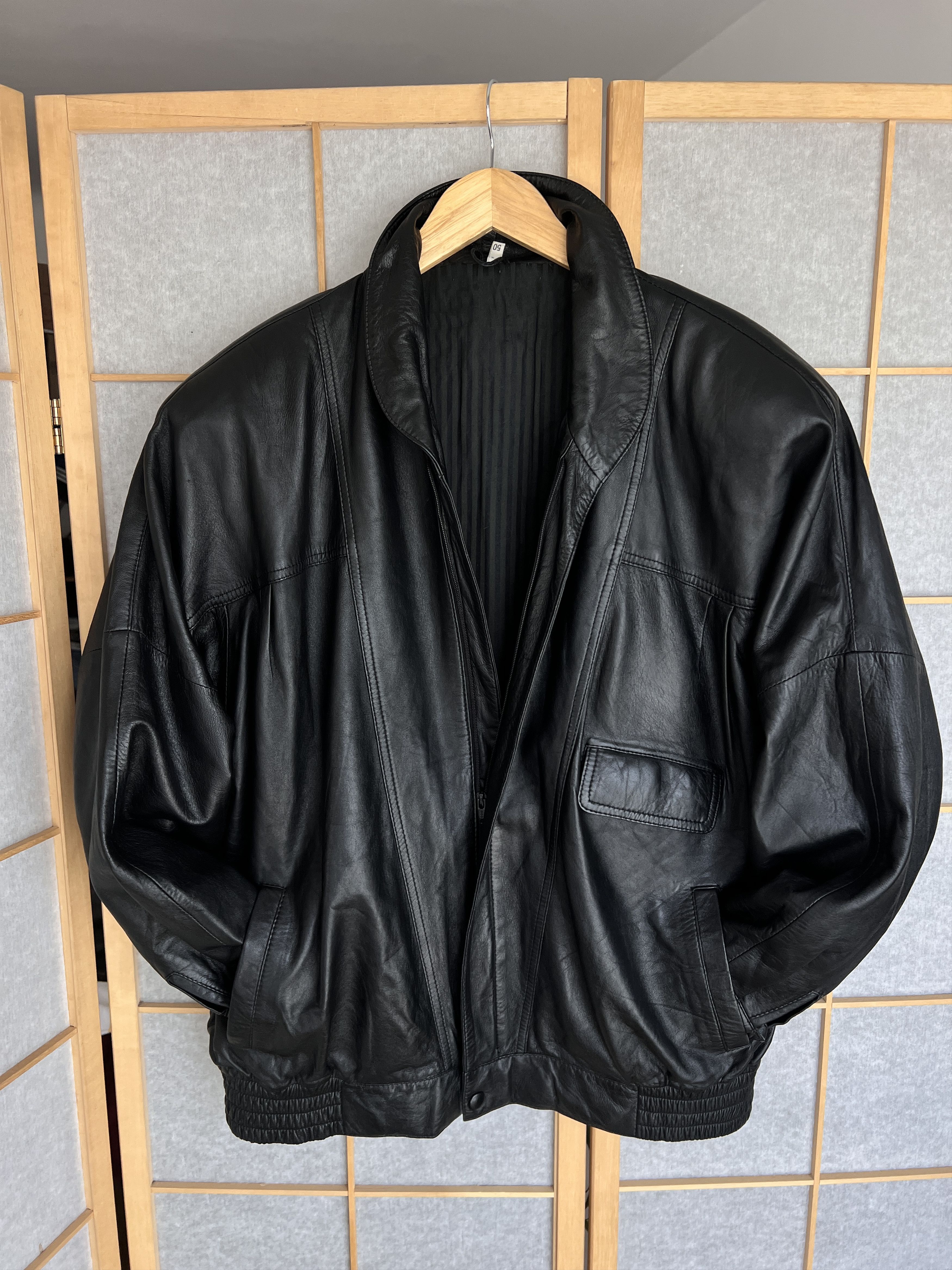 Yohji Yamamoto 2000s JAPANESE ISSEY MIYAKE STYLE LEATHER JACKET LGB I6W9 L Size US M / EU 48-50 / 2 - 6 Thumbnail