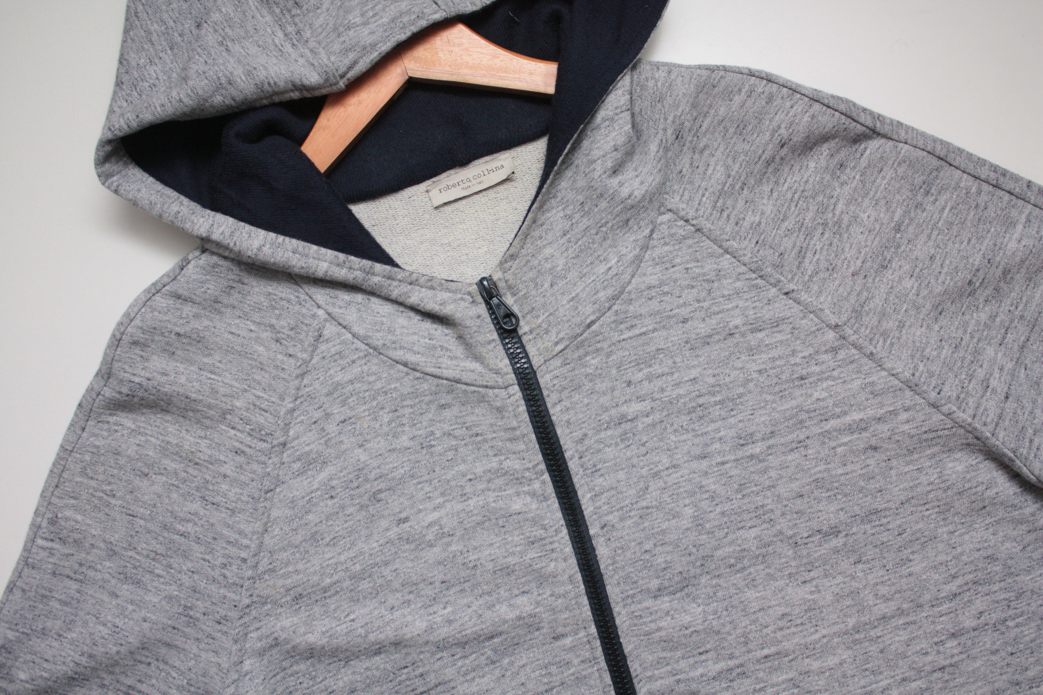 Roberto Collina Roberto Collina Grey Zip-Up Hoodie Made In Italy 50 Size US M / EU 48-50 / 2 - 1 Thumbnail