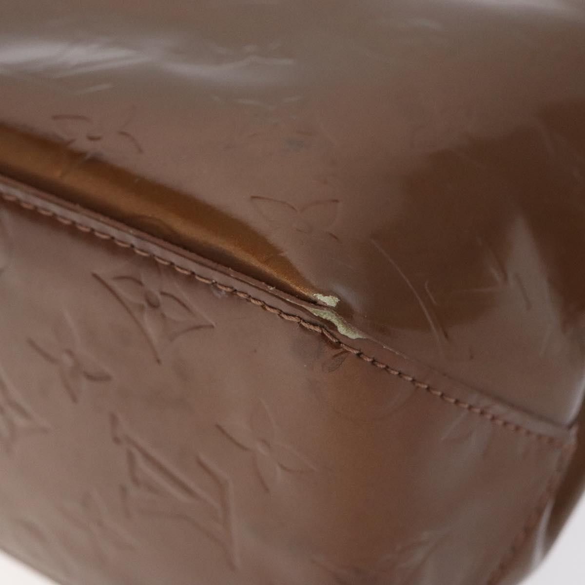 Louis Vuitton LOUIS VUITTON Monogram Vernis Reade PM Hand Bag Bronze Size ONE SIZE - 9 Thumbnail