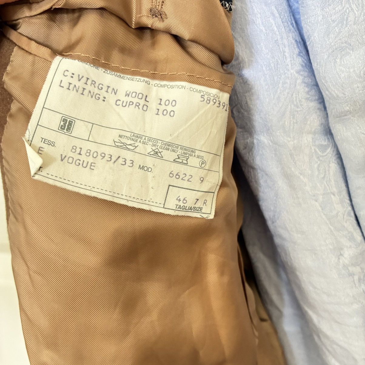 Corneliani Corneliani 100% Virgin Wool Camel Overcoat - Italy - Size 36R - 9 Thumbnail