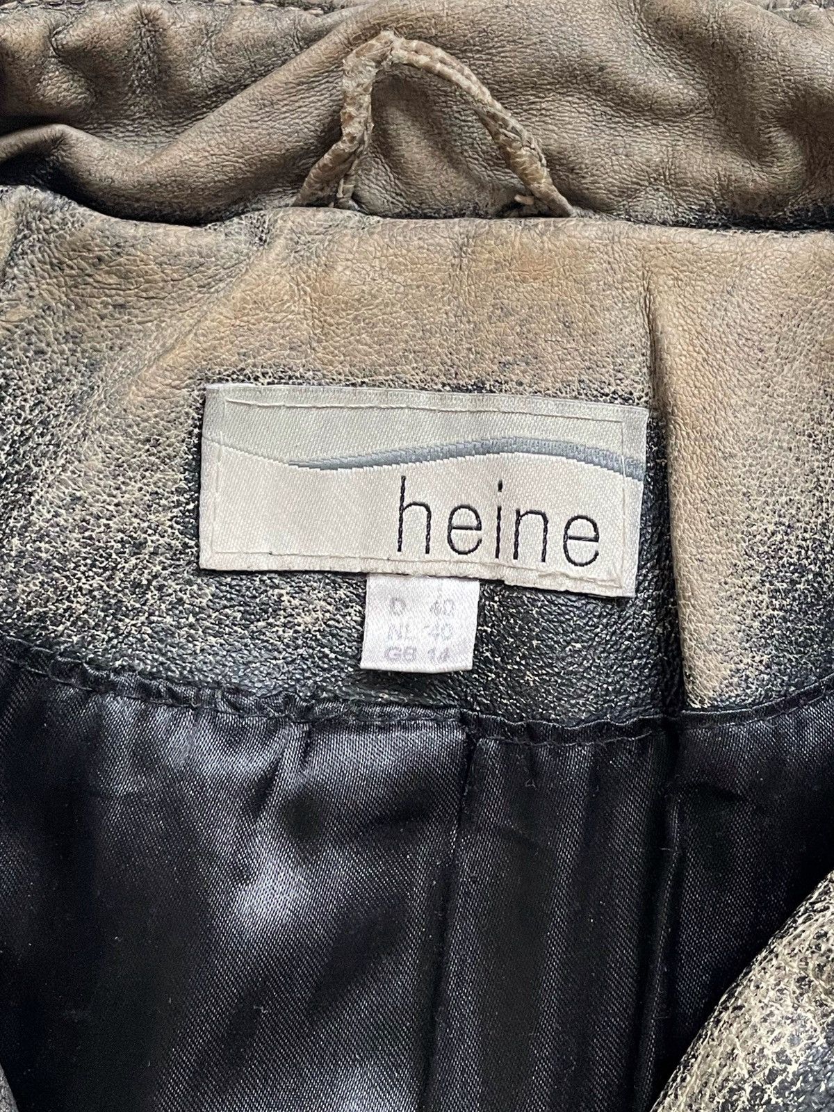 Other Vintage Heine avant-grade leather jacket Y2K Japanese style Size L / US 10 / IT 46 - 12 Thumbnail