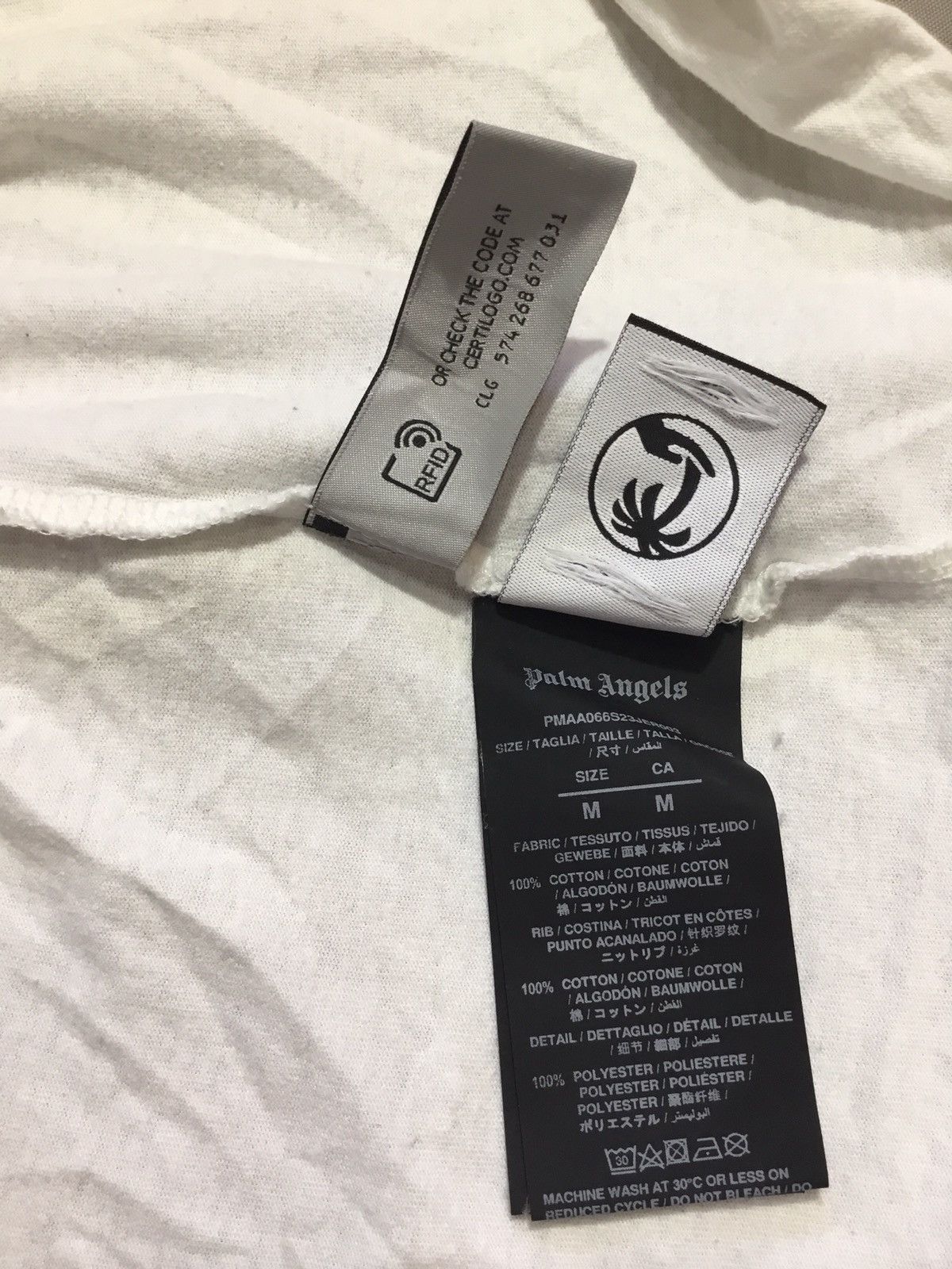 Palm Angels Palm Angels Men's Upside Down Palm Graphic T-Shirt Size M Size US M / EU 48-50 / 2 - 9 Thumbnail