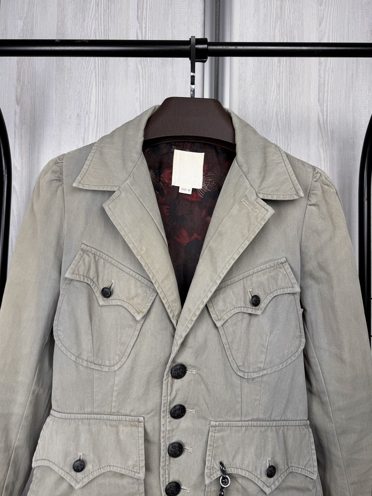 Diesel Diesel y2k 00s Cargo Biker Utility Blazer Jacket Night Rider Size M / US 6-8 / IT 42-44 - 3 Thumbnail