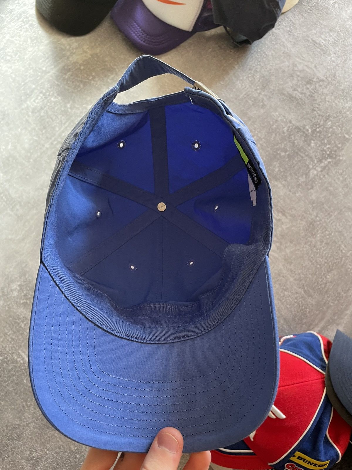 Nike × Vintage Vintage Nike metal swoosh Cap Size ONE SIZE - 5 Thumbnail