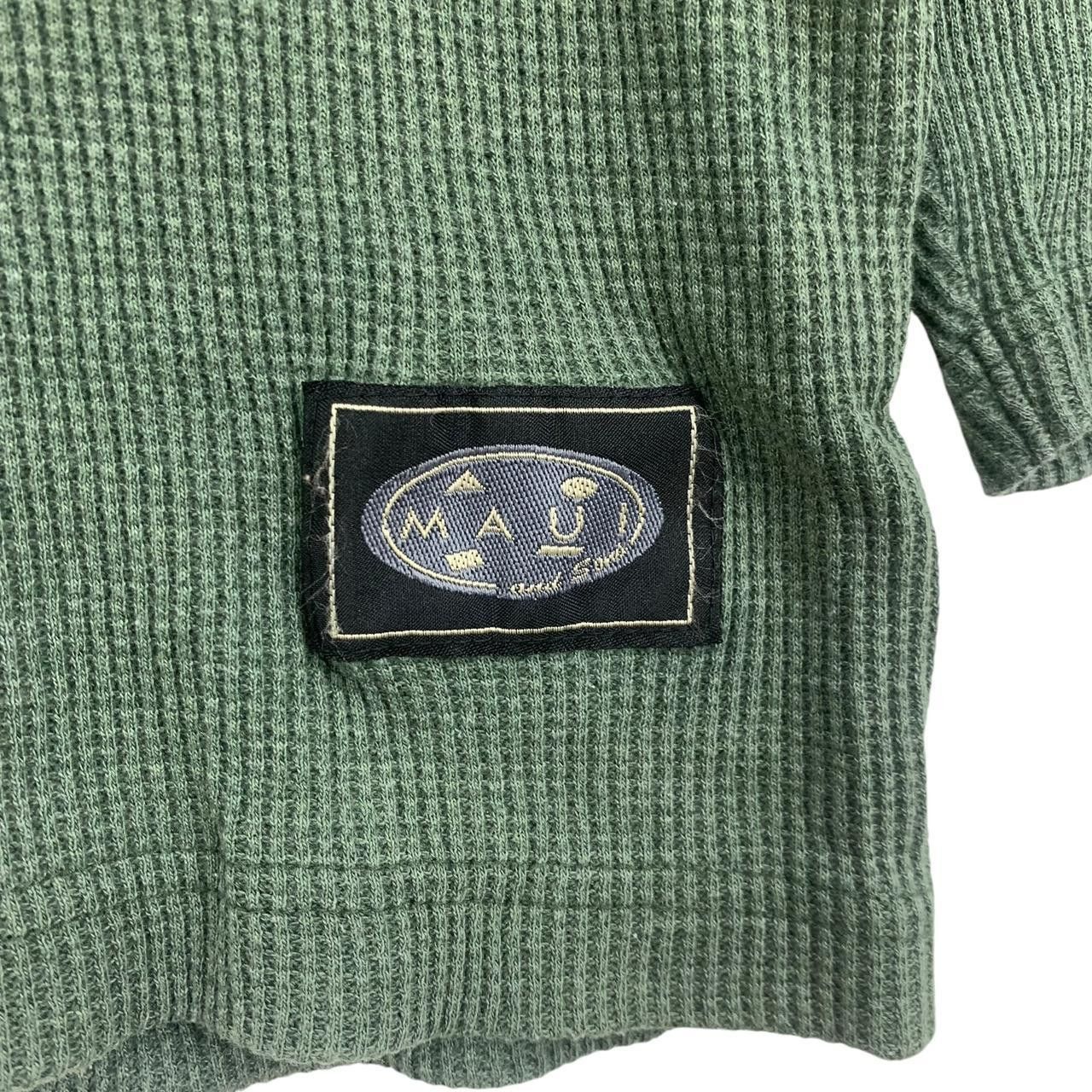 Vintage Vintage MAUI & SONS SURF Waffle Striped Tee Shirt Top Size L / US 10 / IT 46 - 5 Thumbnail
