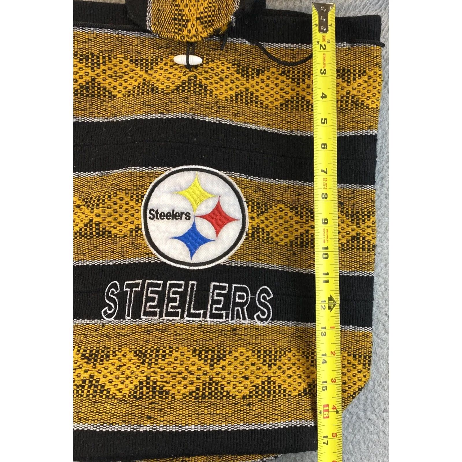 Vintage Pittsburgh Steelers Drawstring Backpack Sack Tote Bag Beach Sport Daypack/ 85-49 85-49 Size ONE SIZE - 7 Thumbnail