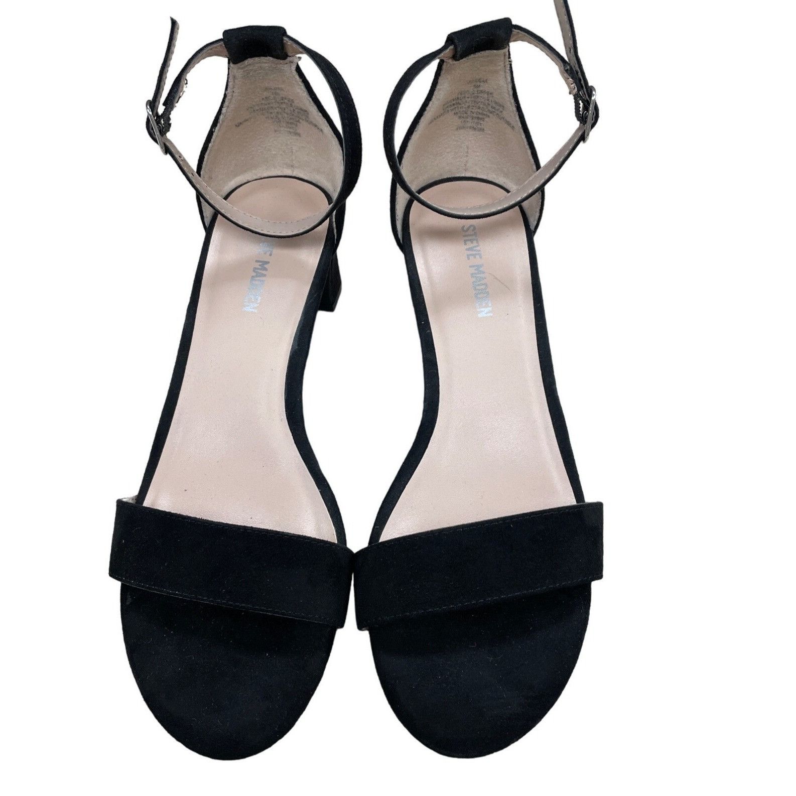 Steve Madden Steve Madden Womens Black Suede Sandals Size 6 SKU 1641 Size US 6 / IT 36 - 2 Thumbnail