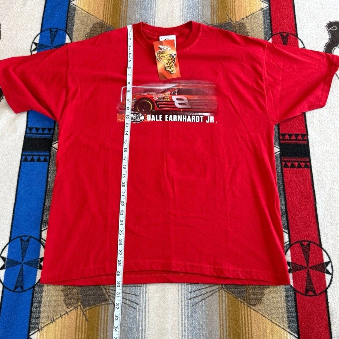 Budweiser VINTAGE Dale Earnhardt Jr Budweiser NASCAR T-Shirt XL Men Red Short Sleeve 90s Y2K Racing Nascar Brand New NWT Winner's Circle Shirt Size US XL / EU 56 / 4 - 8 Thumbnail