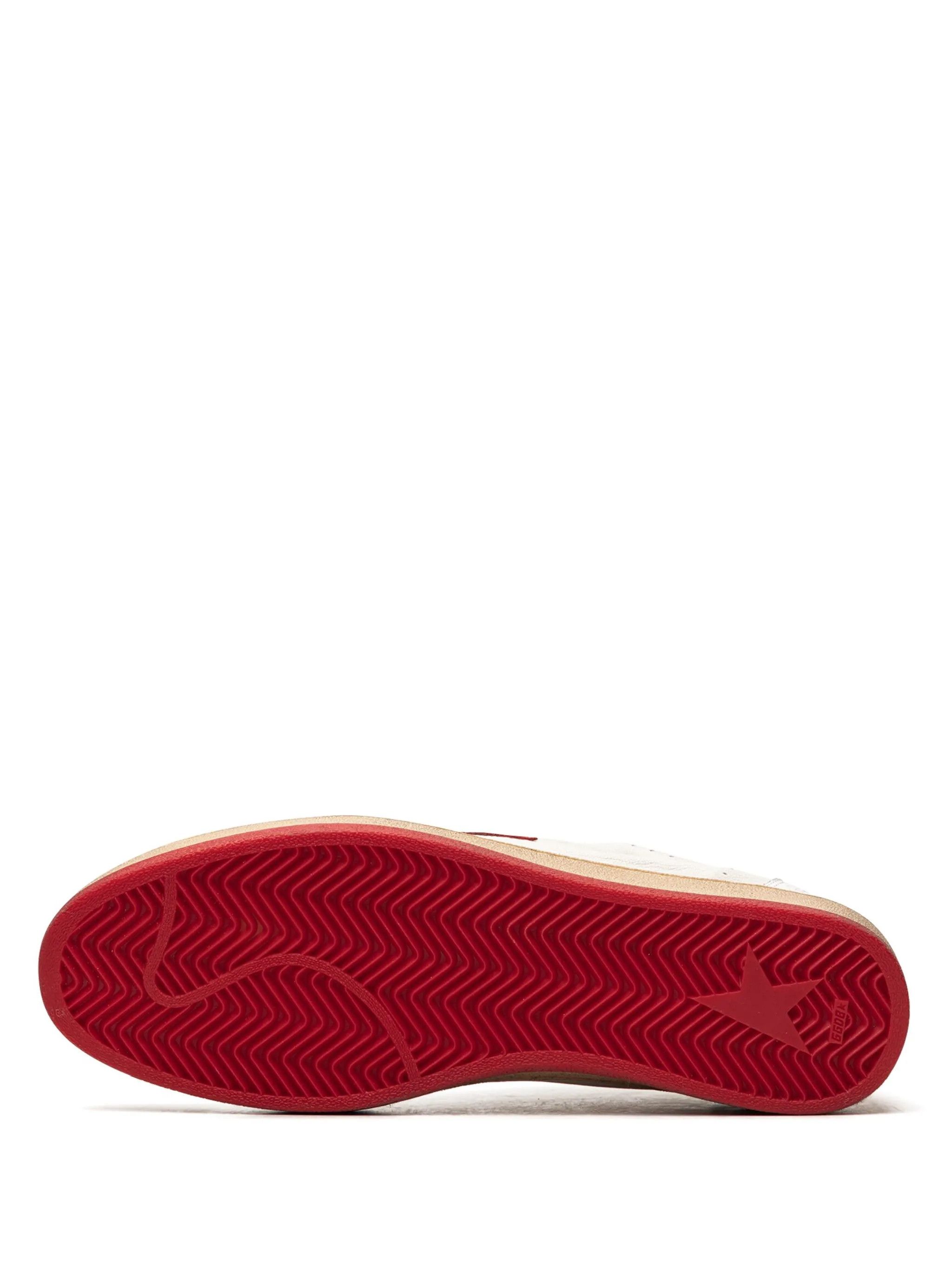 Golden Goose o1w1db10725 Ball Star Low-Top Sneakers in White/Red Size US 10 / EU 43 - 4 Thumbnail
