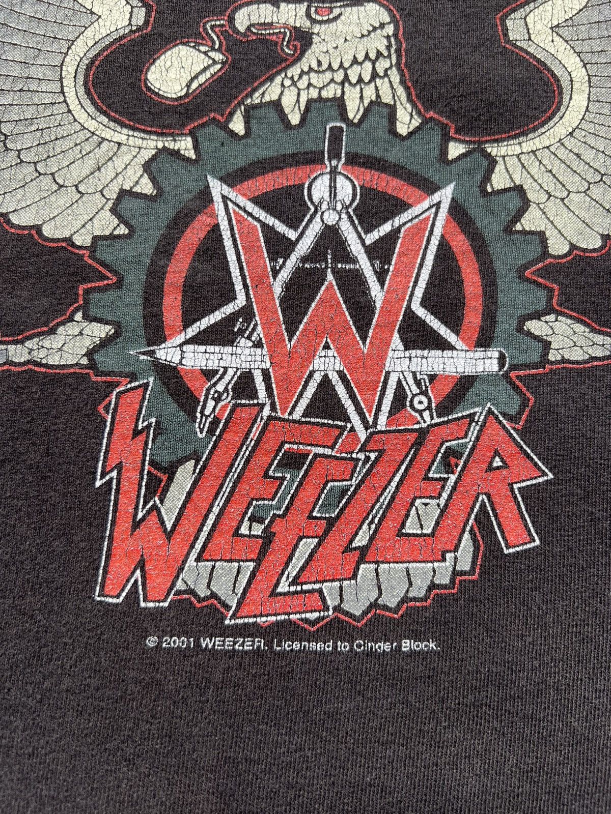 Band Tees × Vintage 2001 Weezer Geektanic Weezmacht Tee Shirt Slayer Size US XXL / EU 58 / 5 - 4 Thumbnail