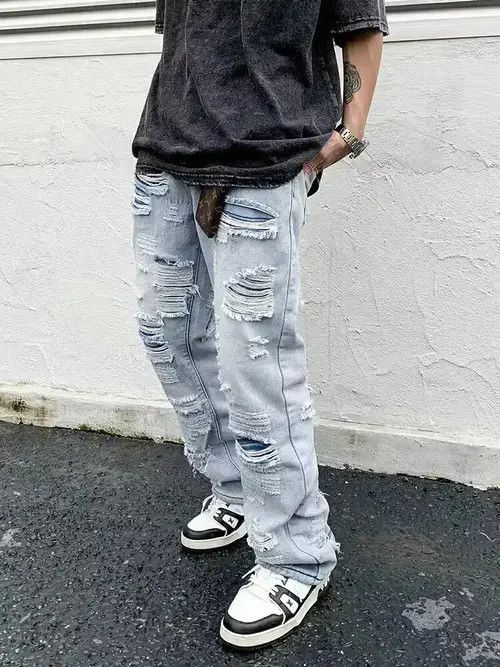 Designer × Japanese Brand × Jean retro work outdoor washed fade damaged flared jeans Size US 34 / EU 50 - 2 Thumbnail