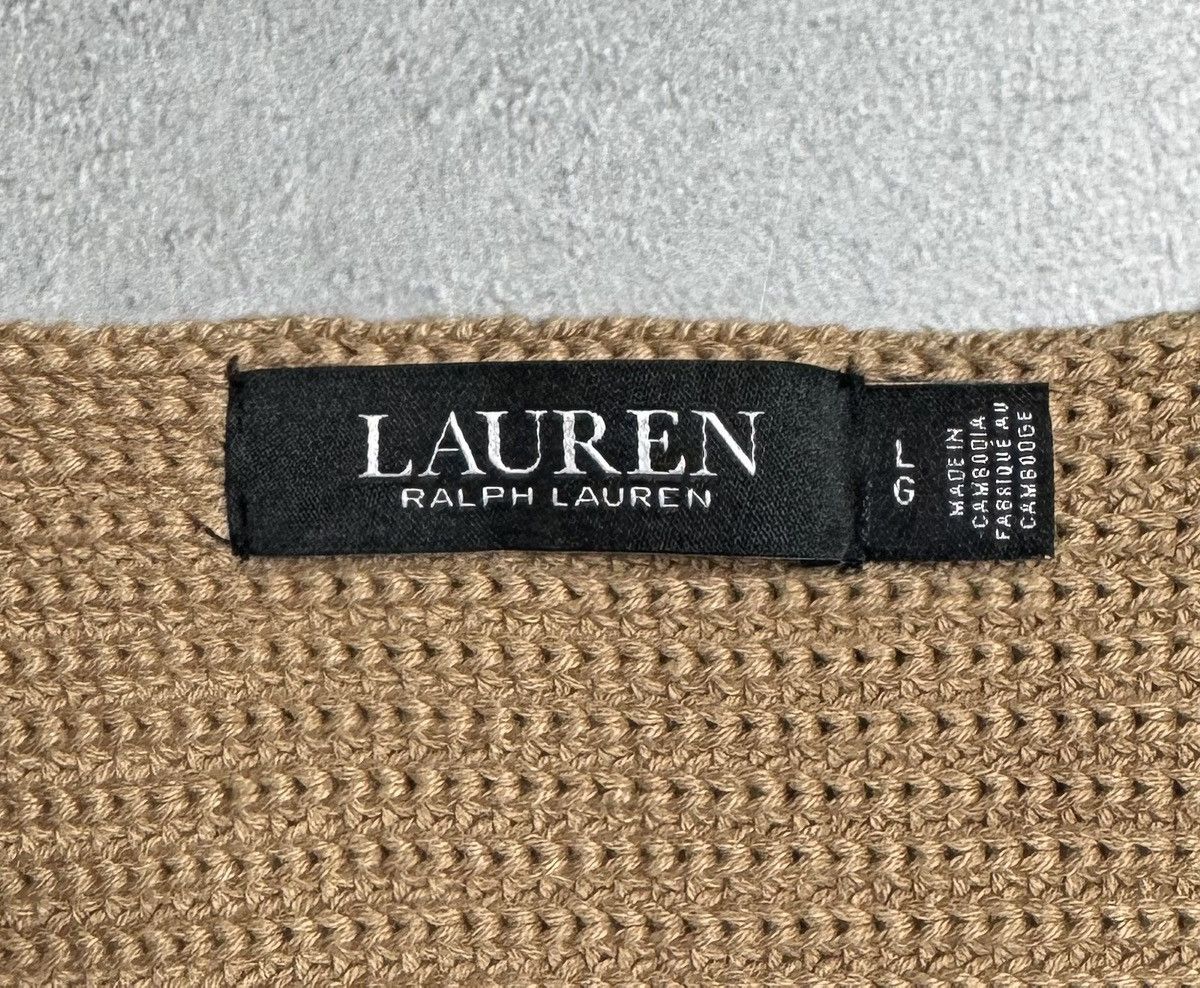 Lauren Ralph Lauren Lauren Ralph Lauren Black Label V-Neck Knit Sweater Size L Size L / US 10 / IT 46 - 7 Thumbnail