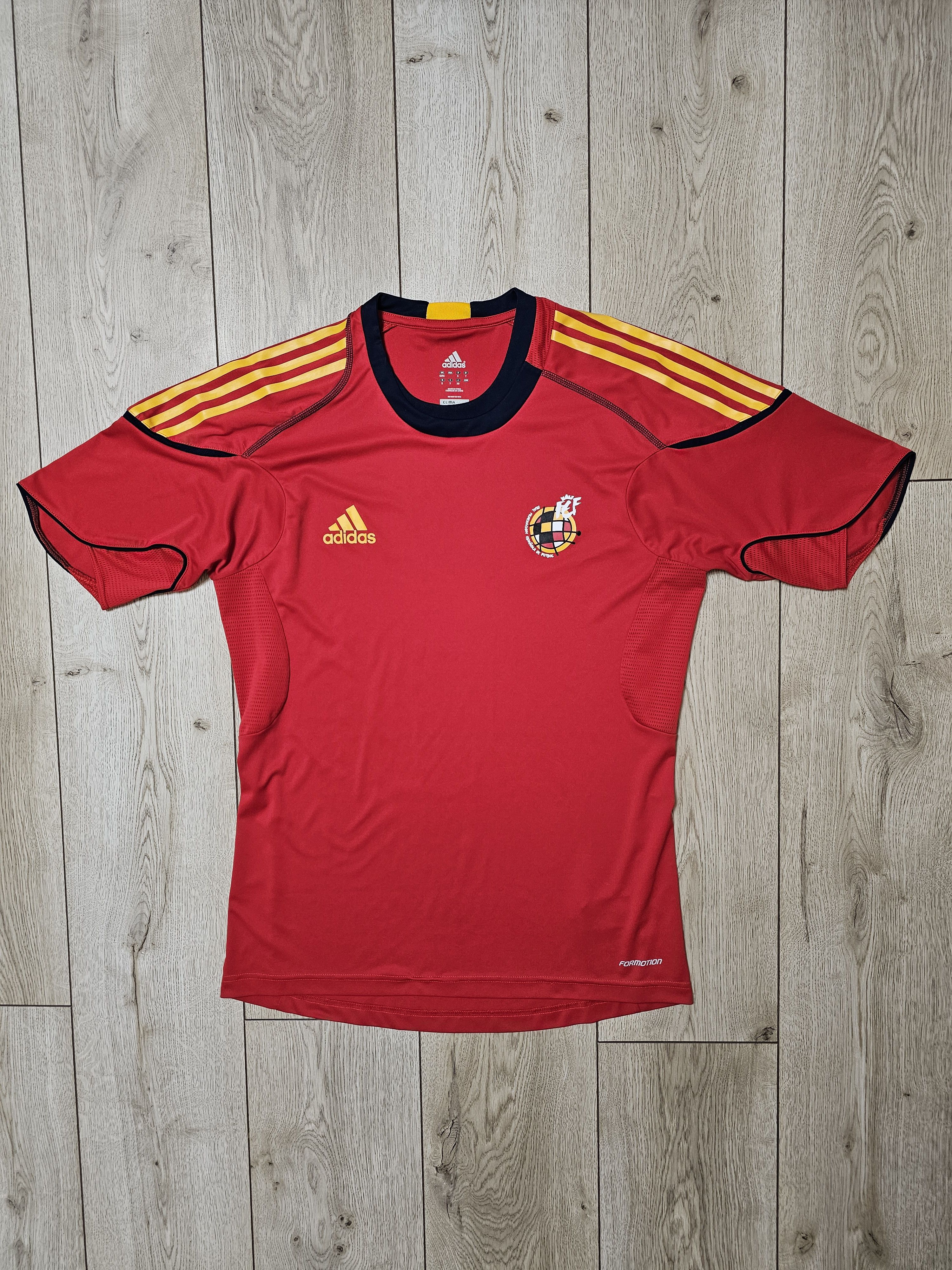 Adidas SPAIN 2010 2011 PLAYER VERSION FOOTBALL SHIRT SOCCER JERSEY Size US L / EU 52-54 / 3 - 1 Thumbnail