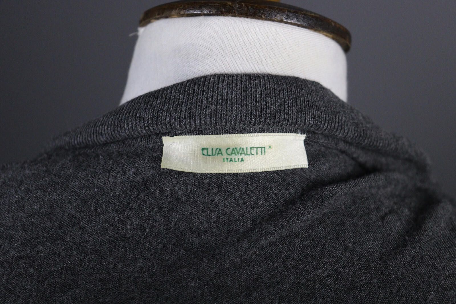 Designer Elisa Cavaletti Italy Gray Cardigan Sweater Size 42 Size M / US 6-8 / IT 42-44 - 7 Thumbnail