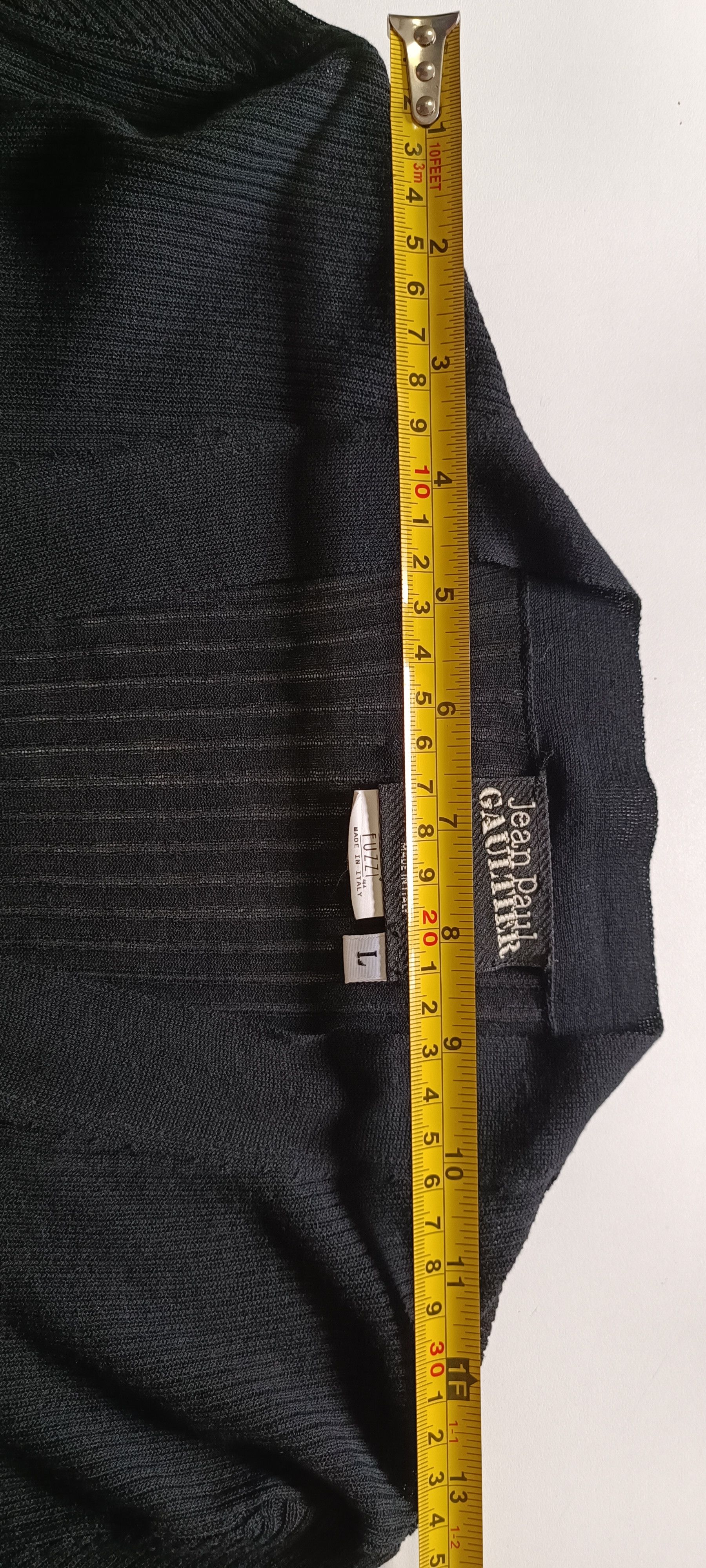 Jean Paul Gaultier 2000's - Black cotton jacket, with ribbed fabric Size M / US 6-8 / IT 42-44 - 19 Thumbnail