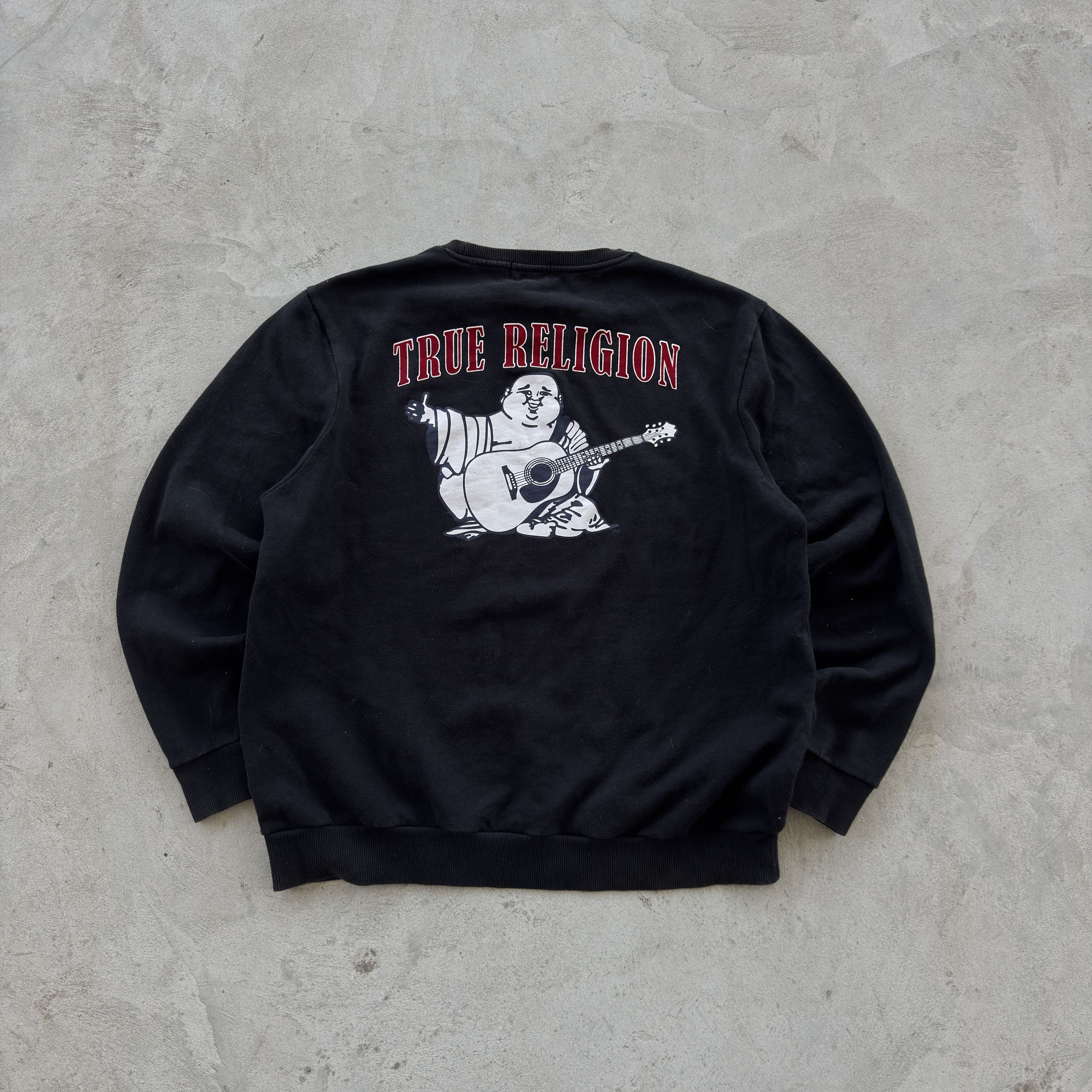 True Religion True Religion Black Sweatshirt XL Buddha Back Logo Size US XL / EU 56 / 4 - 1 Thumbnail