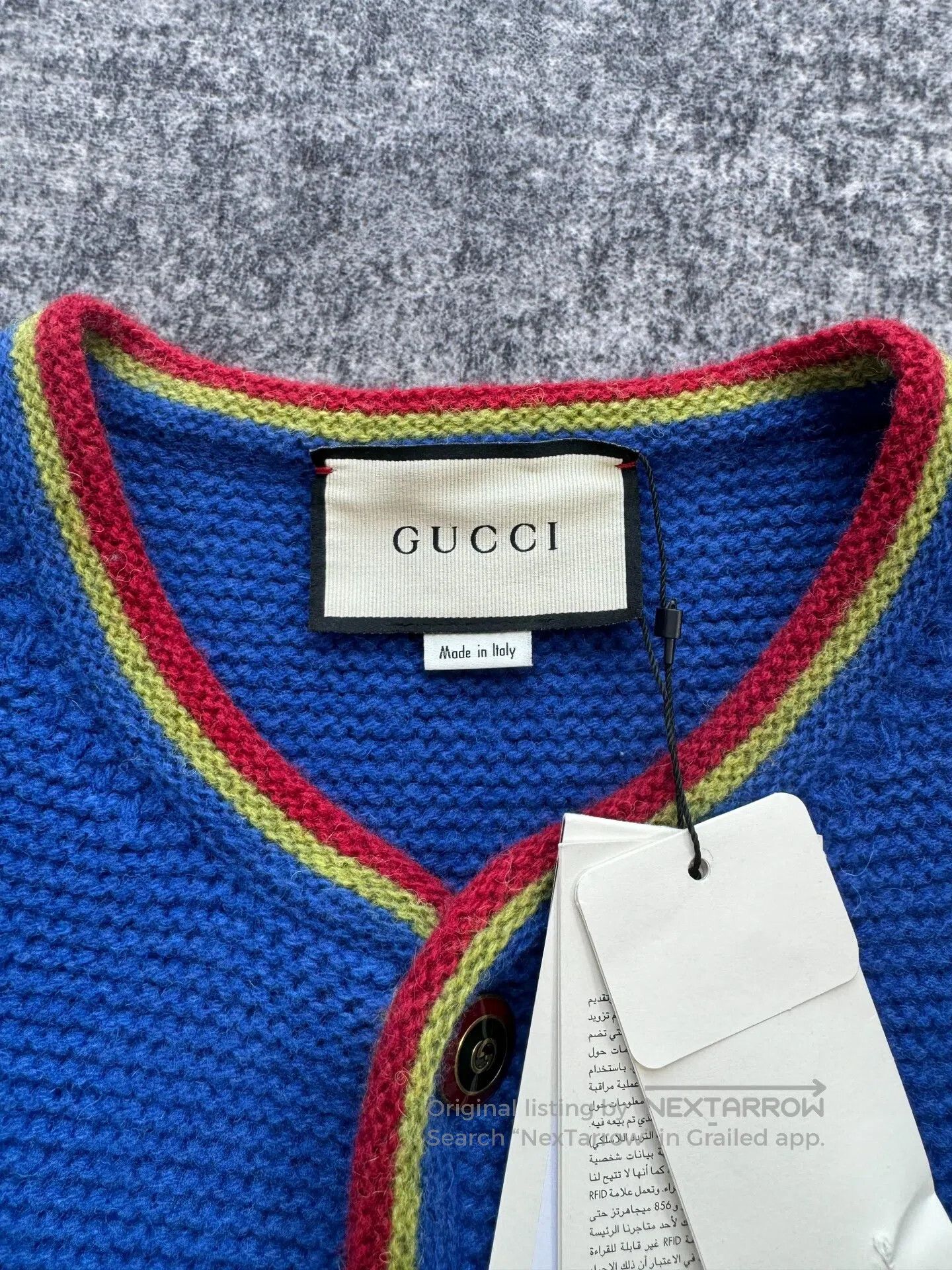 Gucci Guicci Klein Blue Preppy Wool Coat| Size M / US 6-8 / IT 42-44 - 3 Thumbnail