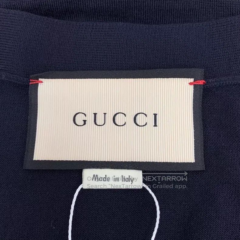 Gucci Gucci Dark blue wool V-neck single-breasted long-sleeved k Size L / US 10 / IT 46 - 5 Thumbnail
