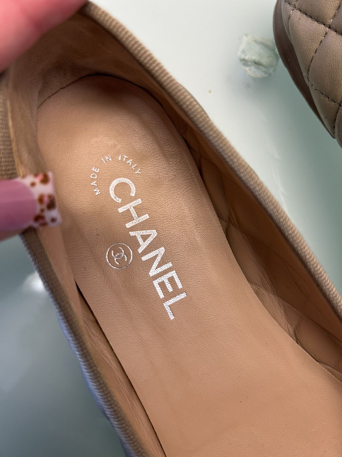 Chanel Chanel Lambskin Ballet Flats Size US 11 / IT 41 - 3 Thumbnail