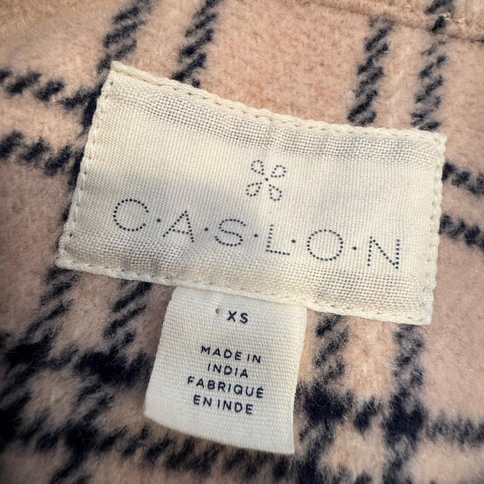 Other Caslon wool blend shacket pink & navy plaid SZ XS Size XS / US 0-2 / IT 36-38 - 7 Thumbnail