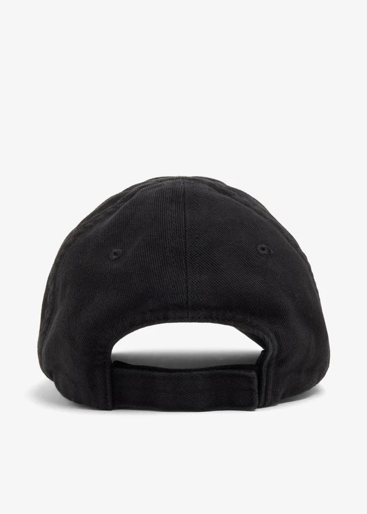 Balenciaga o1srvl11e0426 Size: OS / BB Laser Destroyed Hat / Cap Black Size ONE SIZE - 3 Thumbnail