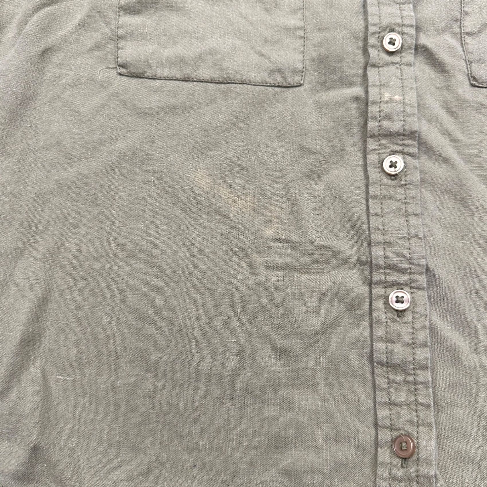 Obey OBEY Shirt Womens M Green Women Size Button Down Short Sleeve Collar Utility Outdoor Size M / US 6-8 / IT 42-44 - 3 Thumbnail