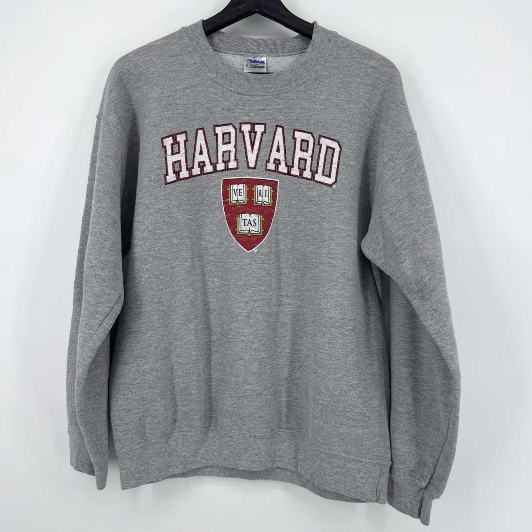 Gildan VTG Gildan Harvard University Sweatshirt Crewneck Grey Medium Unisex Adults Graphic Print Heavyweight Preshrunk Sweatshirt Crew Neck Casual Size US M / EU 48-50 / 2 - 3 Thumbnail