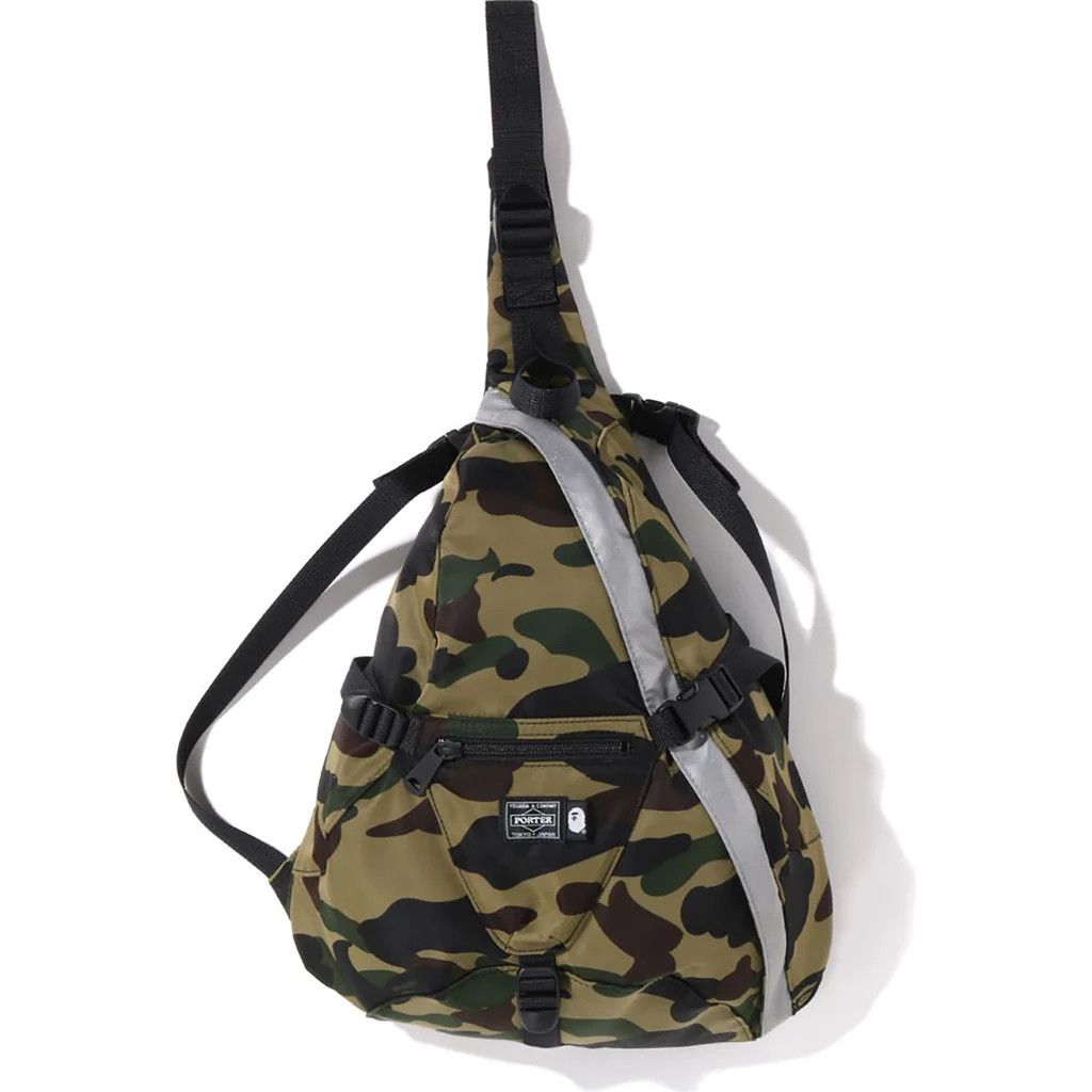 image of Yoshida X Bape Sling Bag in Camo, Men's