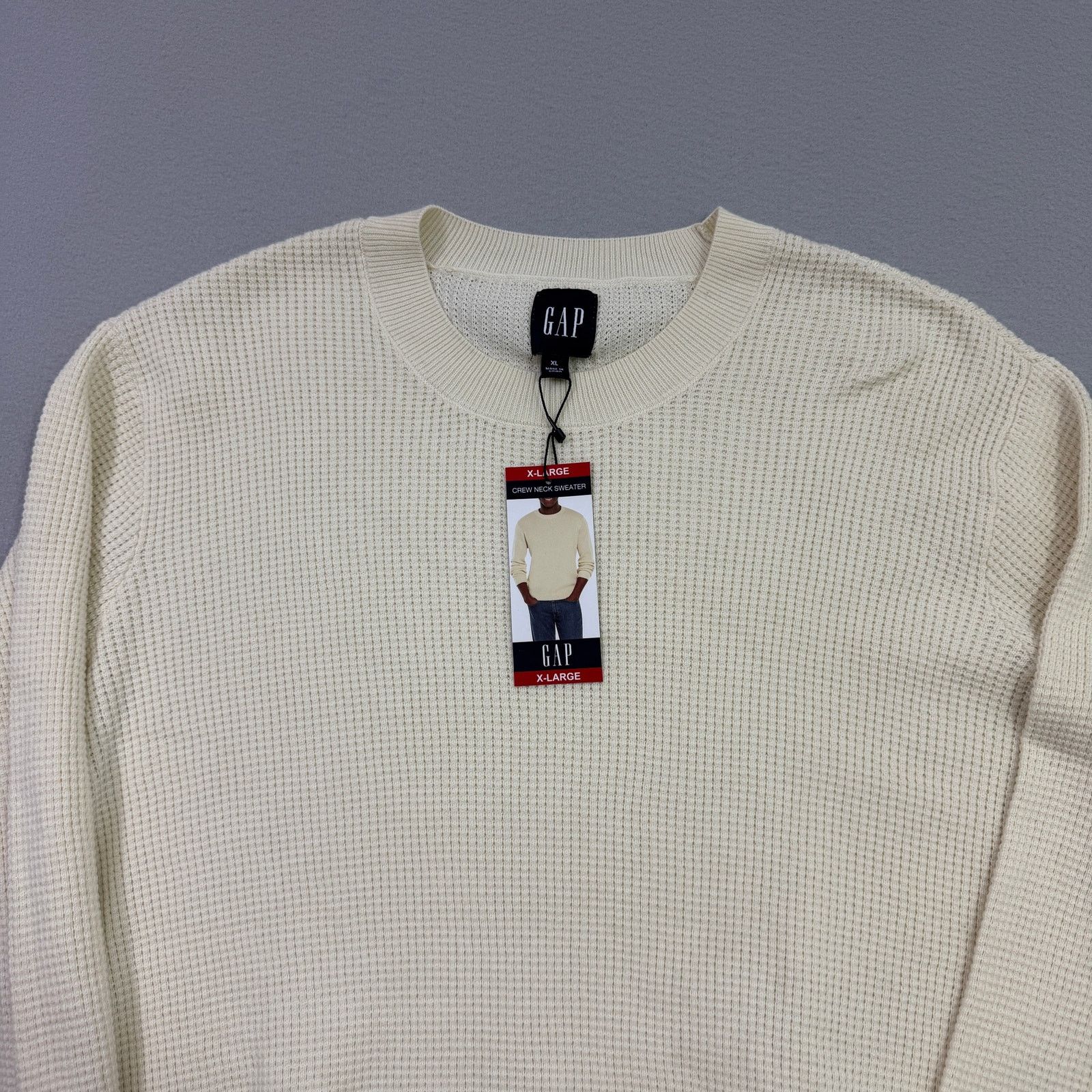 Gap Gap Textured Waffle Knit Crewneck Sweater Men's Extra Large Size US XL / EU 56 / 4 - 2 Thumbnail