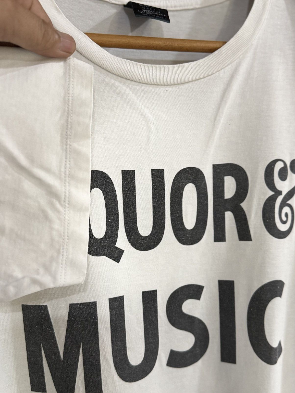 Number (N)ine Vintage Number Nine Liquor & Music Faded Japan Tee Size US M / EU 48-50 / 2 - 8 Thumbnail