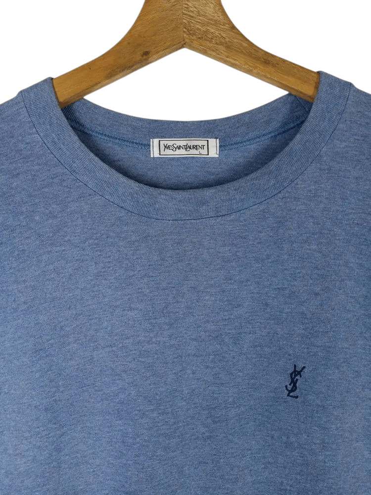 Yves Saint Laurent Vintage Yves Saint Laurent Small Logo Long Sleeve Tshirt Size US M / EU 48-50 / 2 - 3 Thumbnail