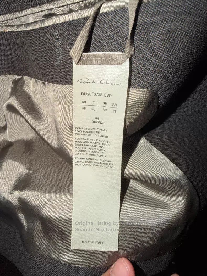Rick Owens Rick Owens 2020fw performa blazer Size 48R - 3 Thumbnail