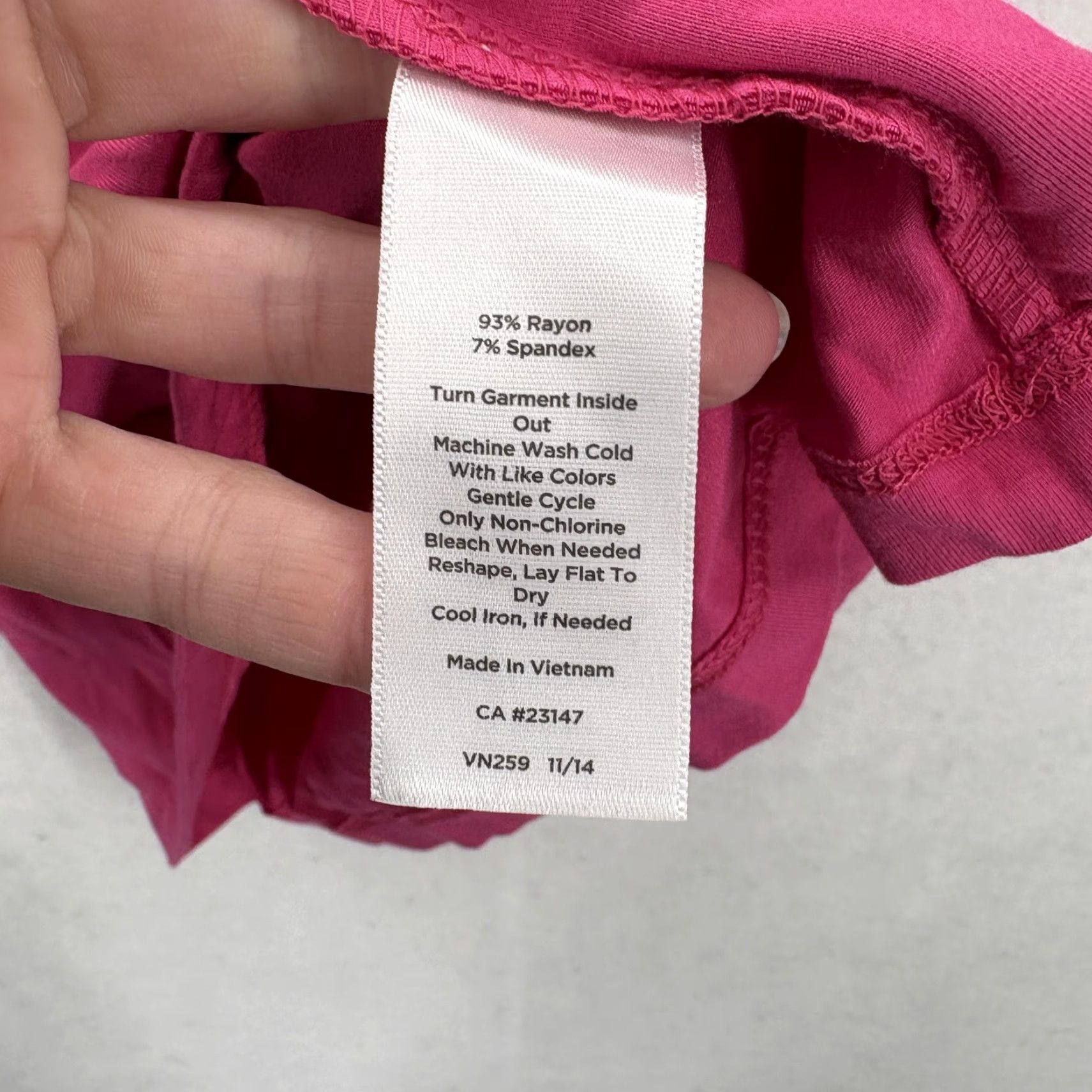 Talbots Talbots Shirt Womens XL Pink Square Neck Short Sleeve Rayon Spandex Stretch Top Size XL / US 12-14 / IT 48-50 - 5 Thumbnail