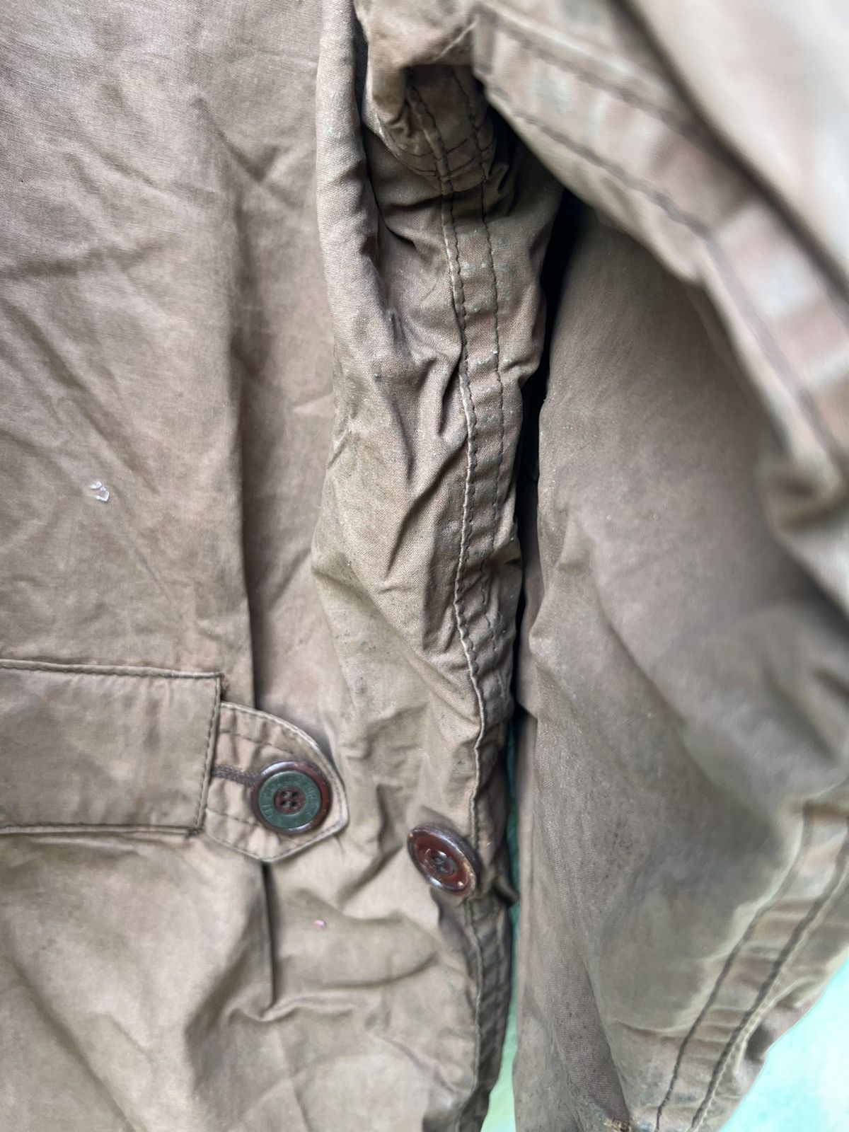 Nigel Cabourn ARCHIVE 90s Nigel Cabourn Waxed Hunting Jacket Leather Yoke Size US XL / EU 56 / 4 - 11 Thumbnail