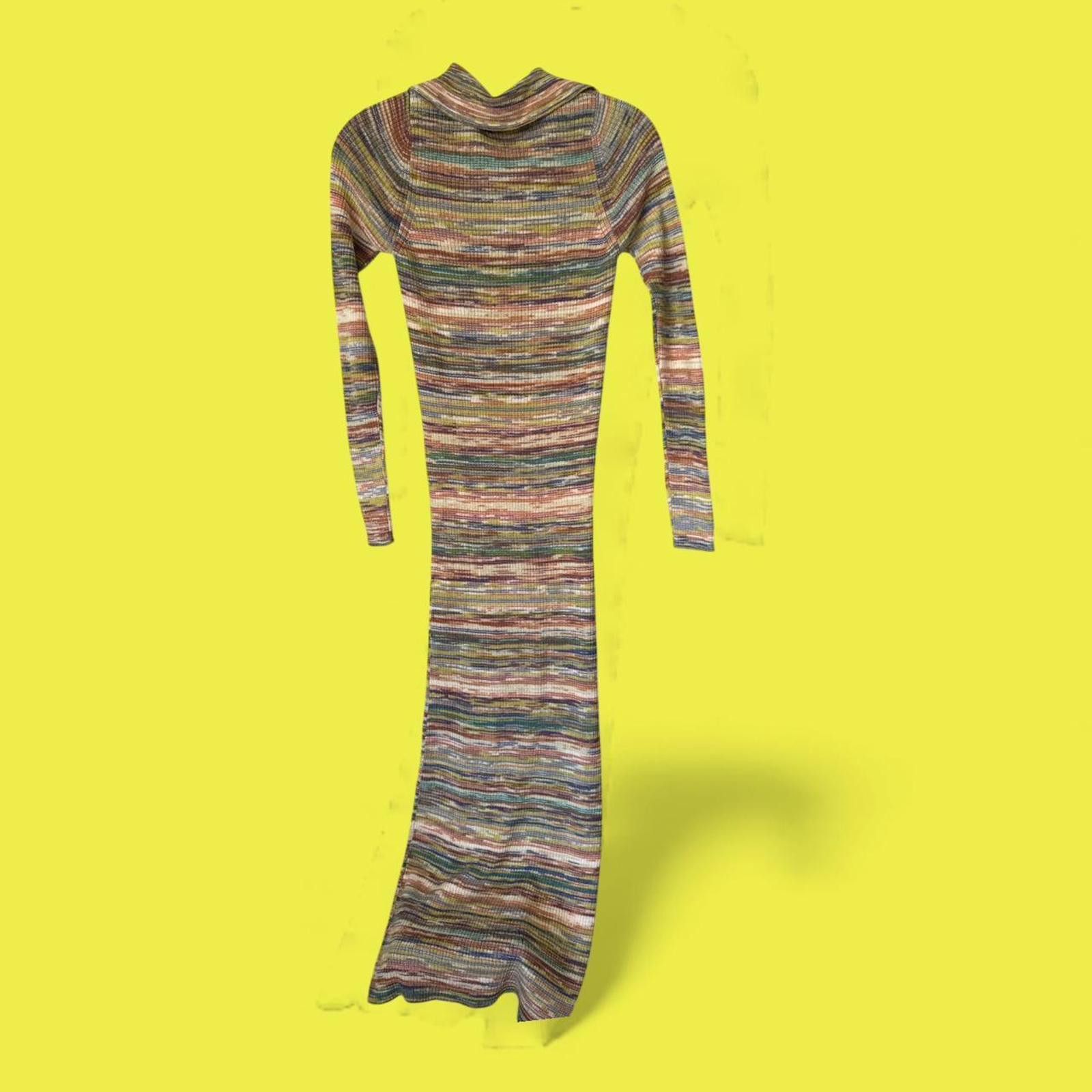 Other ✨ Ghanda Multicolour Knit Maxi Y2K 90s Vibes BNWOT Sml Size S / US 4 / IT 40 - 2 Thumbnail