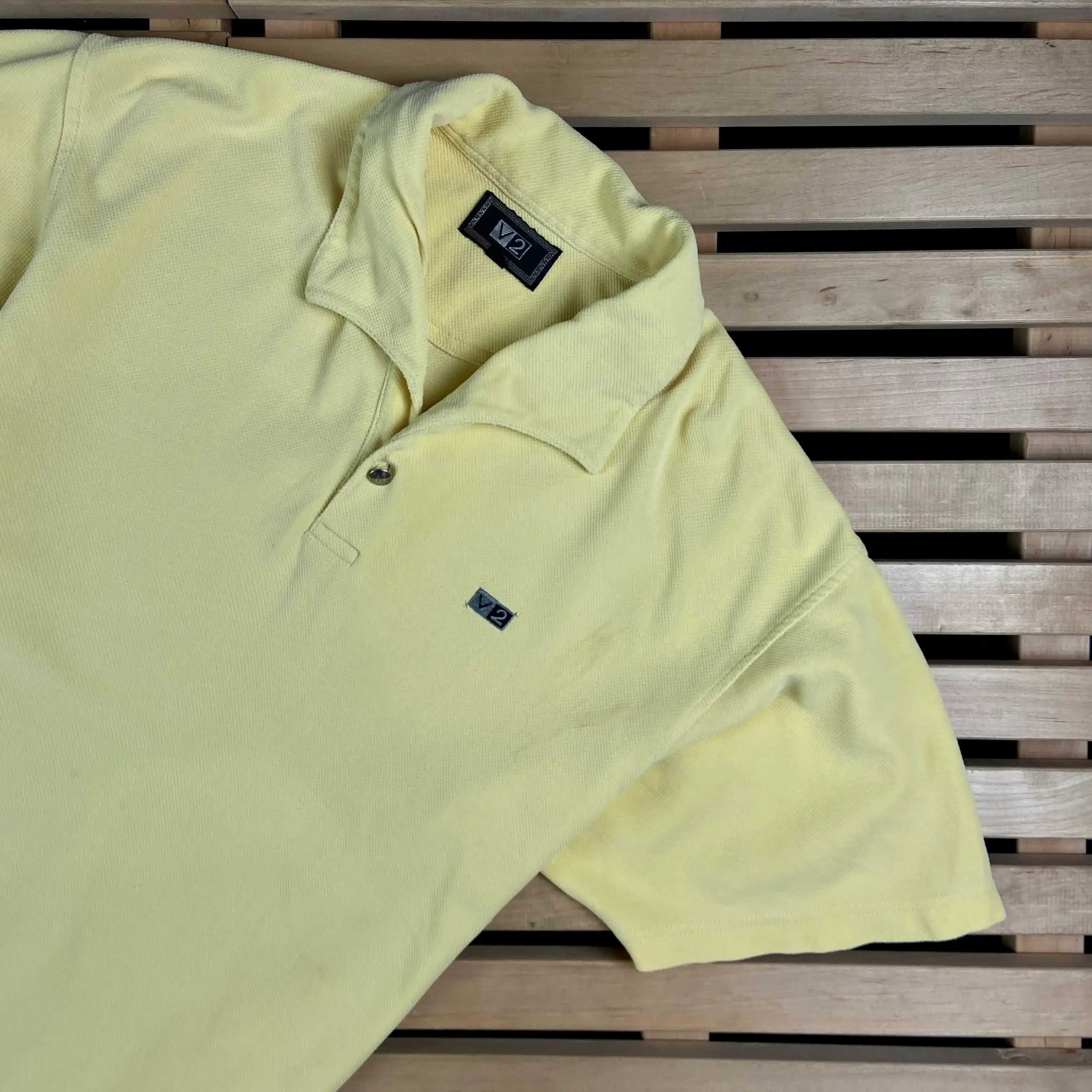 Versace × Vintage Mens Polo T Shirt Versace V2 Vintage Size L Size US L / EU 52-54 / 3 - 2 Thumbnail