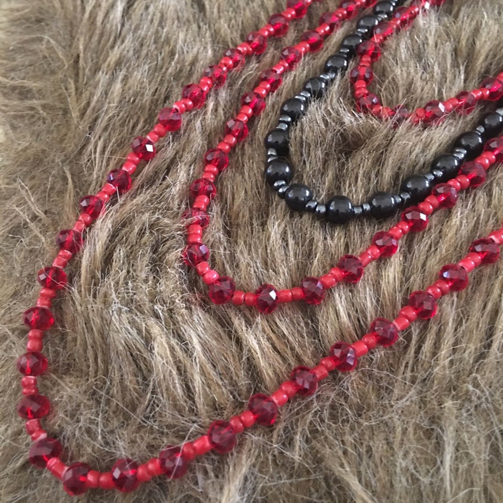 Jewelry Multi strand layered sparkle bead necklace Size ONE SIZE - 8 Thumbnail