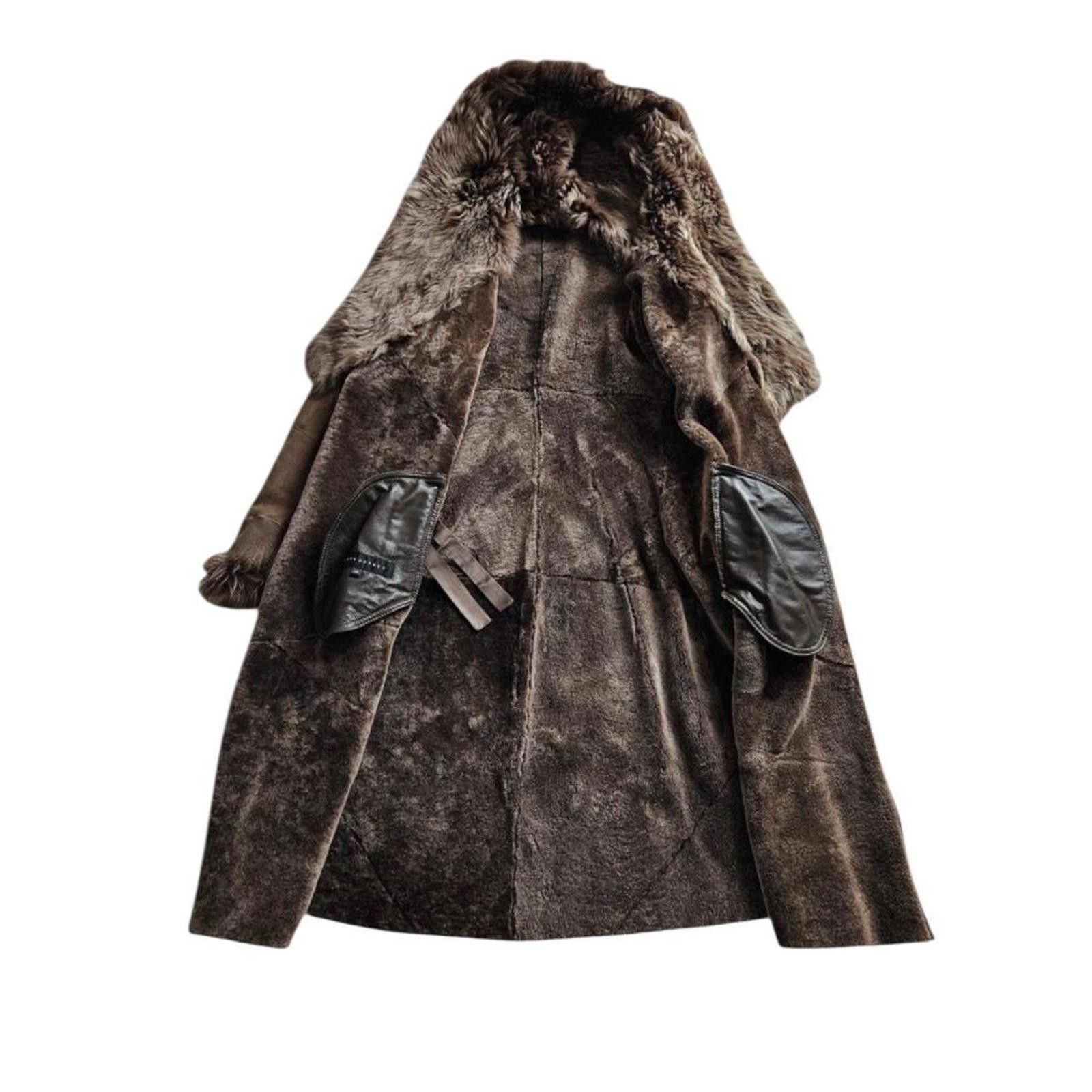 Other Real sheepskin leather whimsy goth brown penny lane coat Size XS / US 0-2 / IT 36-38 - 2 Thumbnail