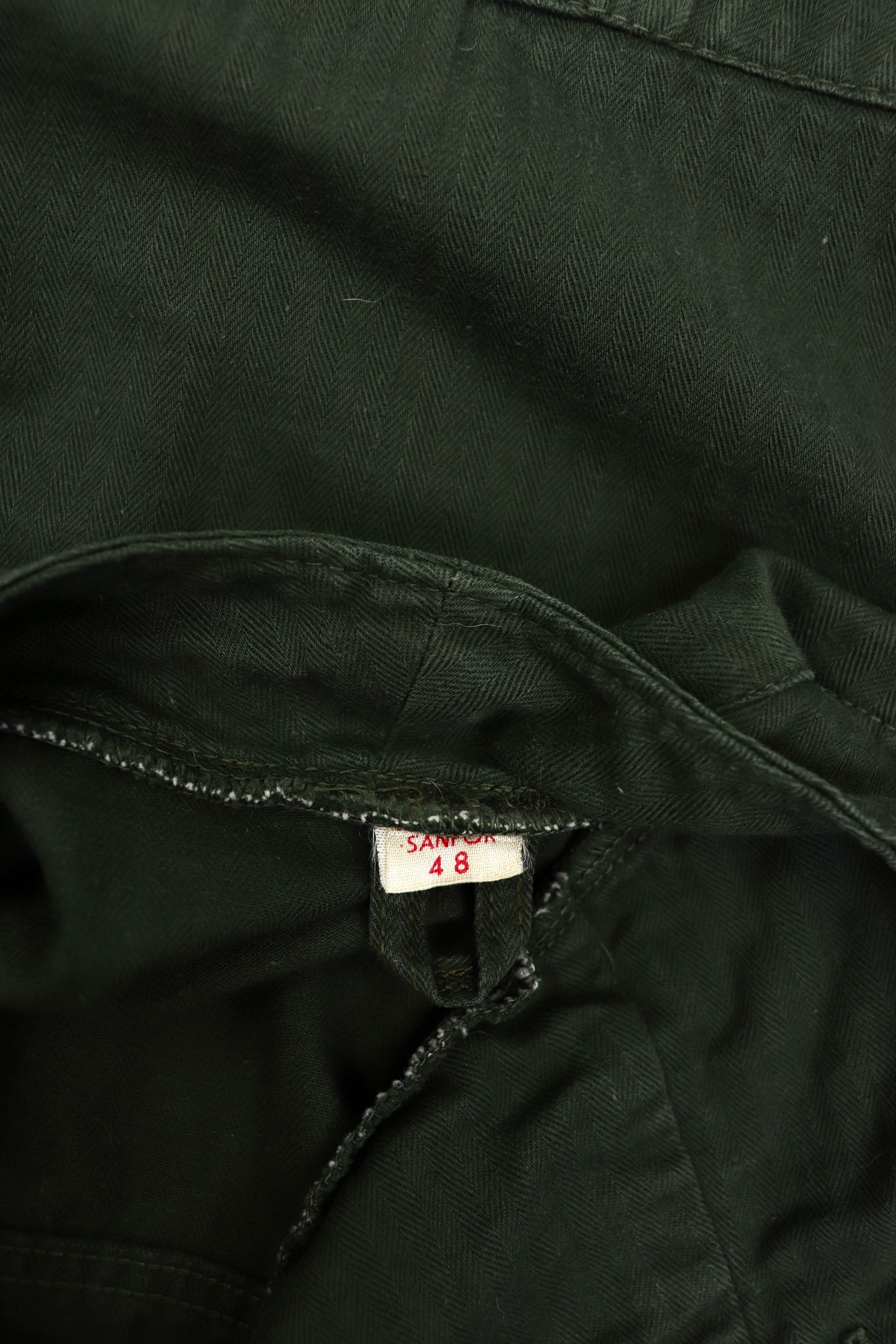 Vintage Pop Army Sergeant Halifax Island Canada Khaki Cropped Jacket Size US M / EU 48-50 / 2 - 12 Thumbnail