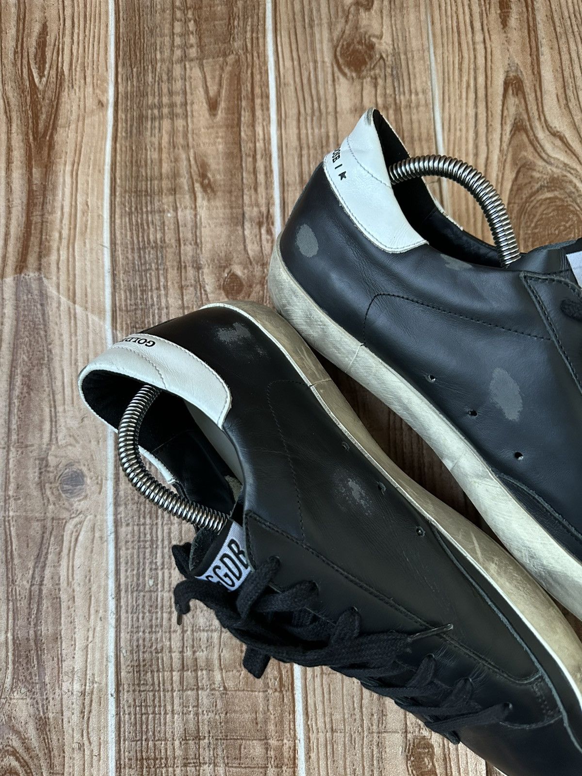Golden Goose Golden Goose Superstar GGDB Black Leather Lowtop Sneakers Size US 9 / EU 42 - 12 Thumbnail