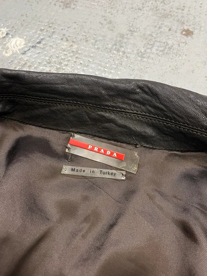 Prada AW2009 Prada Brown Leather Bomber Jacket Size US M / EU 48-50 / 2 - 11 Thumbnail